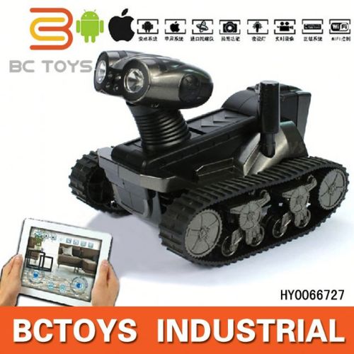 HOT! Iphone Android control spy rc tank with wifi camera fire truck inspection HY0066727