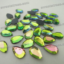 Wholesale hotfix crystal flat back Rhinestone Rainbow Tear Drop