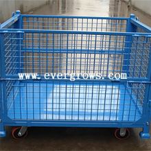 Collapsible Mesh Box Wire Cage Foldable Corrugated Steel Containers
