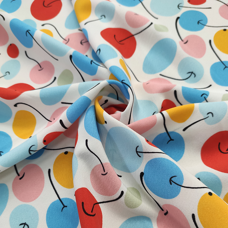 Good  quality  custom 4 way stretch poly fabric printing floral fabric chiffon fabric for dress