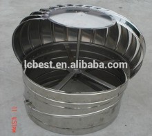 Air driving the fan on the roof