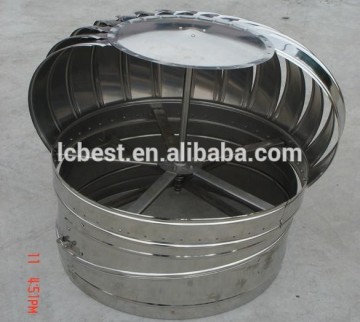 Air driving the fan on the roof