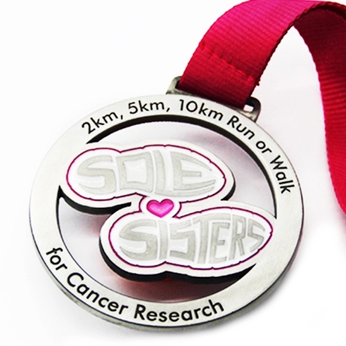 Custom Circular Feature Rotating Marathon Medal