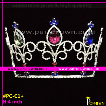 Colored pageant crowns Tiaras and crowns for sale