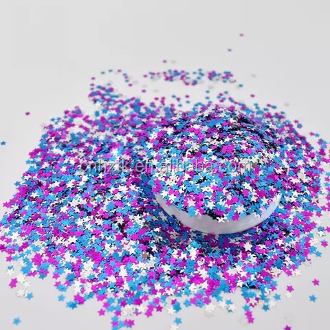 Nail bulk Glitter colorful stars Glitter for craft decoration mixed chunky Glitter for body