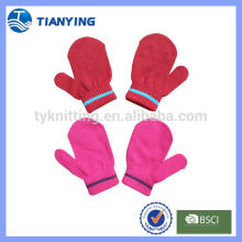 wholesale kids acrylic knitted mitten gloves