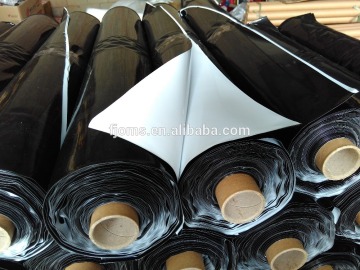 White/black reinforced poly sheeting