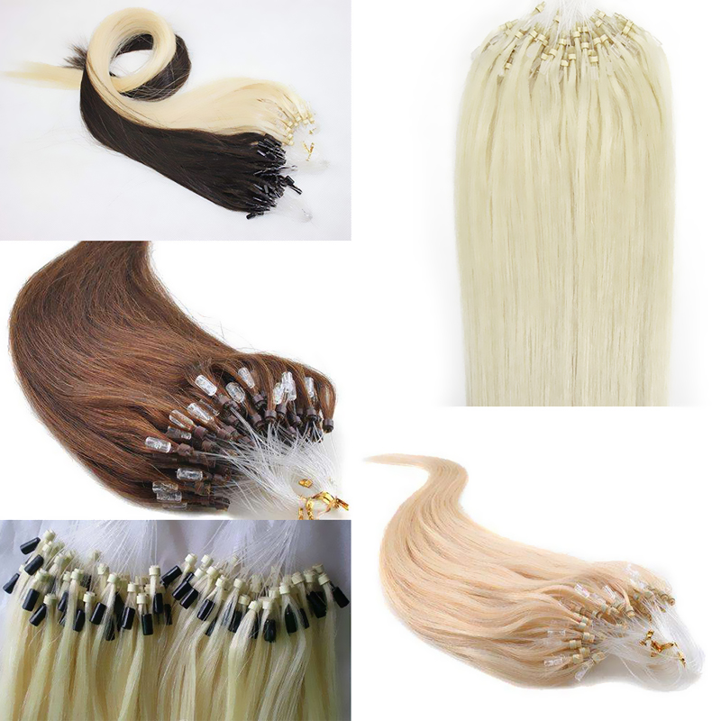 403040 Silicone Lined copper Micro Rings links beads for I tip hair extension tools