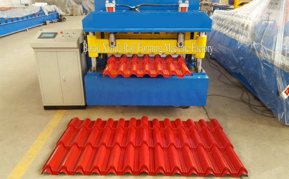 aluminium roofing tile glazing forming machine