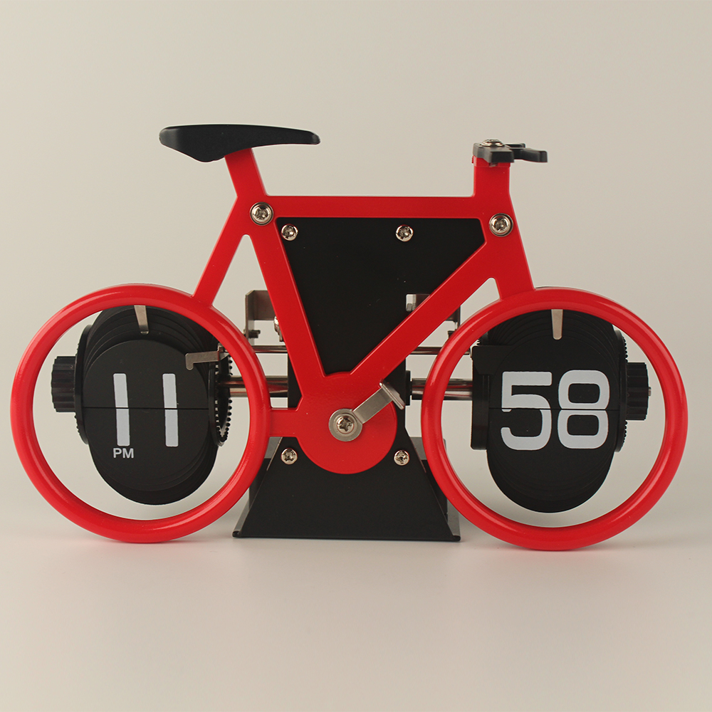 3D Bike-shape Flip Desk Clock