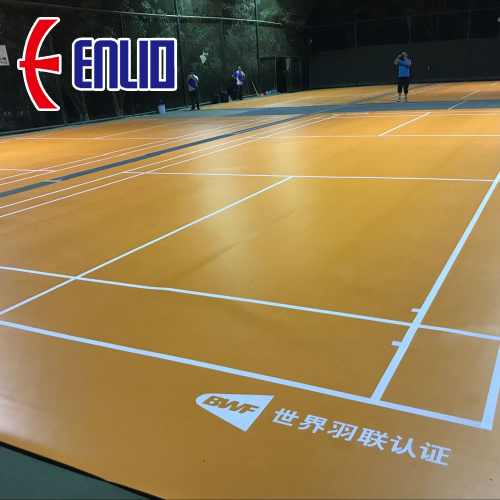 Lantai Badminton Rolls Indoor dengan BWF