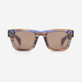 Classic Square Acetate Unisex Sunglasses 24A8012