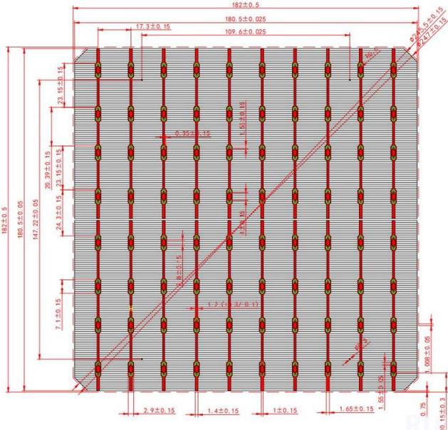 Back electrode pattern