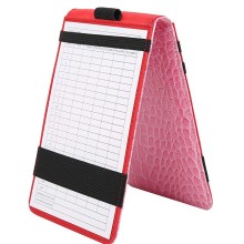 Golf Accessories Leatherette Score Card and Yardage Book Holder with Pencil Loop