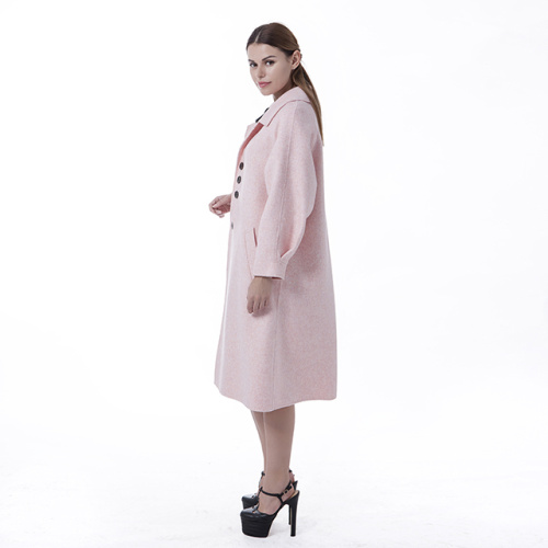 New pink cashmere overcoat