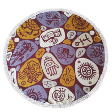 Luxury Embroidered Turkish Round Beach Blanket