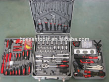 186 pcs germany design with aluminium trolley case hand tool kit