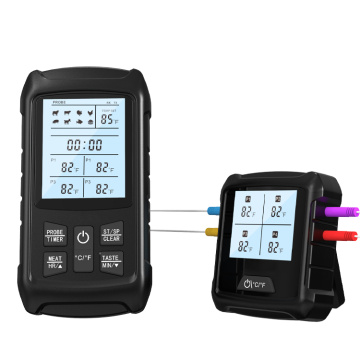 RF 433Mhz Wireless Grill Thermometer with 4 Probes Channel