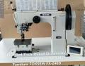 Máquina de coser ornamental de poste de aguja doble