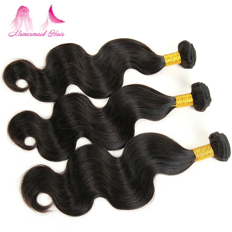 7A Brazilian 100% Remy Human Hair Body Wave Bundles 30Inch Natural Black