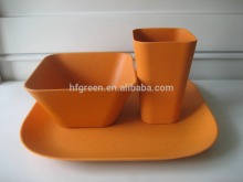 homewares restaurant ECO friendly BIO customized bamboo fiber plates
