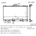 Radiator for MITSUBISHI LANCER 1.3 i OEM MR968858