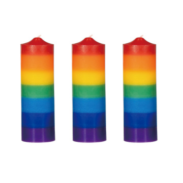 Big Chakra Candle Color Pillar Candle for Meditation