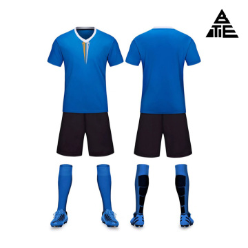 Comfortable blue football jersey and sportswear