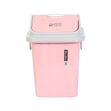 Customized Pull-Out Plastic Trash Bin with Cover for Office and Hotel