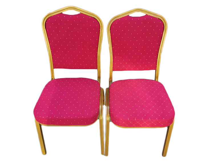 Bulk sale factory price hotel furniture cloth covering aluminium alloy frame banquet chair