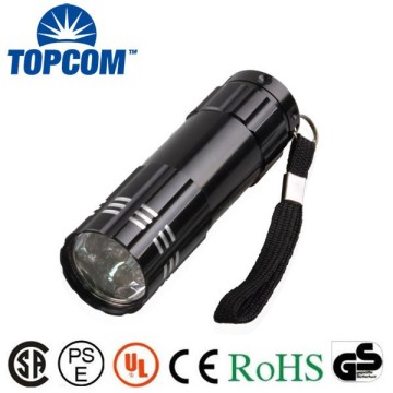Dry Battery Source Torch 9 LED Bright Light Multicolor 9 LED Torch