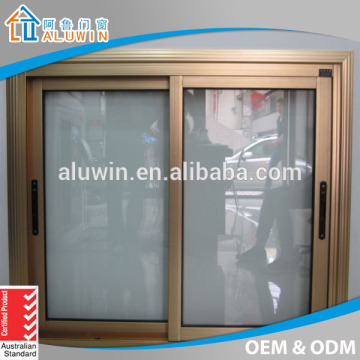 aluminium sliding tempered glass windows