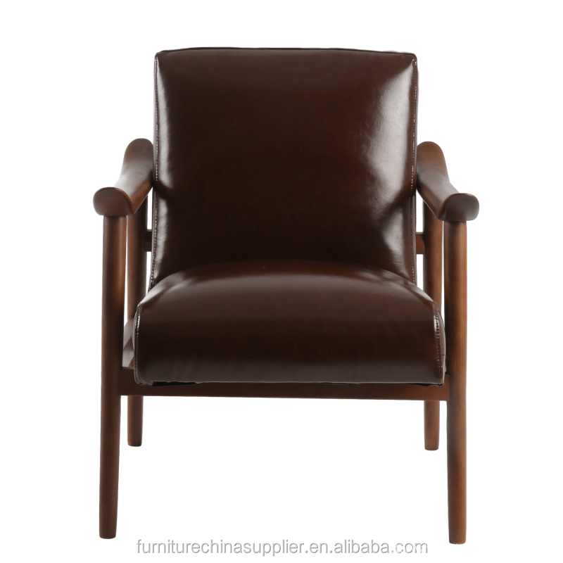 High quality living room furniture Leather armed chair single lounge Sofa chair wholesale