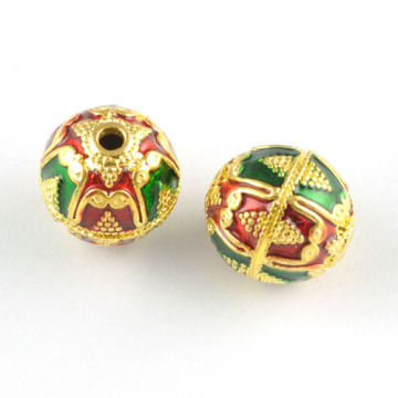 Gold Color Drop Oil Zinc Alloy Charm Beads