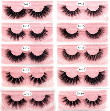 NEW Eyelashes 3D Real Mink Eyelashes Natural Long False Eyelashes 100% Hand Made False Lashes Eye Extension cilios Long lasting