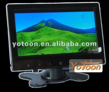 Touch button TFT LCD Monitor / 7'' stand-alone/headrest car TFT LCD monitor
