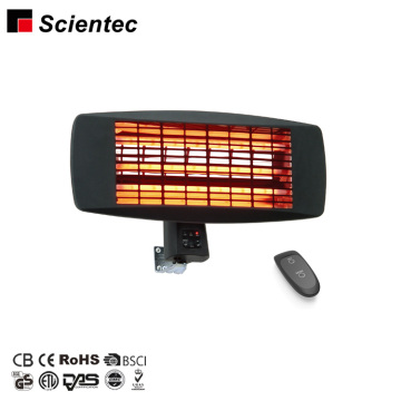650W to 2000W Wall Mounted Infrared Quartz Heaters with Remote