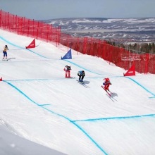 YUEGUAN Red HDPE Barrier Snow Fence Net - Ski Field Safety Net