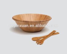 handmade Natural bamboo salad bowl dinnerware