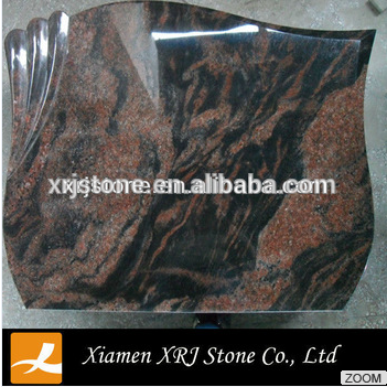 red natural stone granite sample design tombstone