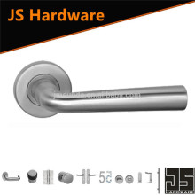 stainless steel fire rated tube door lever handle casting solid handle