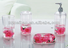 High quality acrylic liquid bathroom accessories