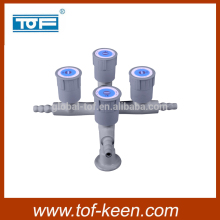 high quality deck mounted quadruple outlet faucet