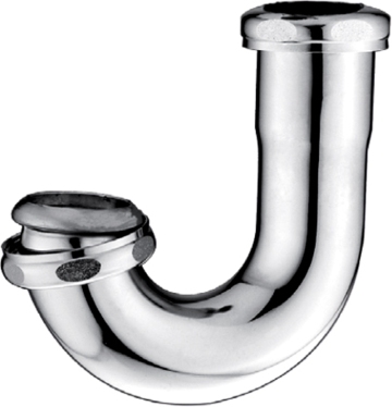 Chrome Slip Joint J Bend