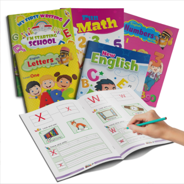 Preschool English Education Exercise Writing Books & Brochure Printing Services