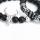 Punk CZ Bull Head Skull Men Pulsera Fashion ox Matte Onyx Stone Beads Charm Bracelets Bangles Macrame Strand Jewelry