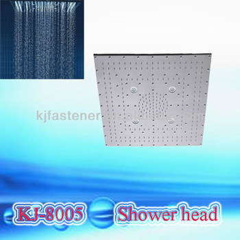 Stainless steel led waterfall shower head