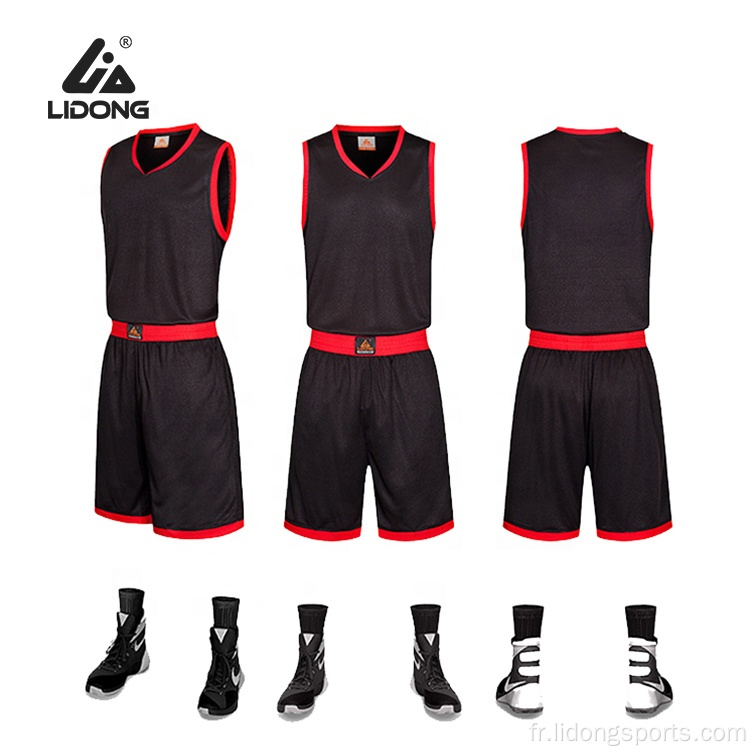 Uniforme de maillot de basket-ball de design personnalisé sublimé en gros