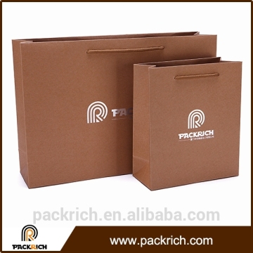 New products promotional recycled flat handle paper grocery bags