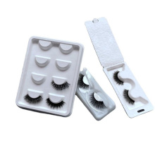 Eco-friendly pulp molded eye lash tray packaging box
